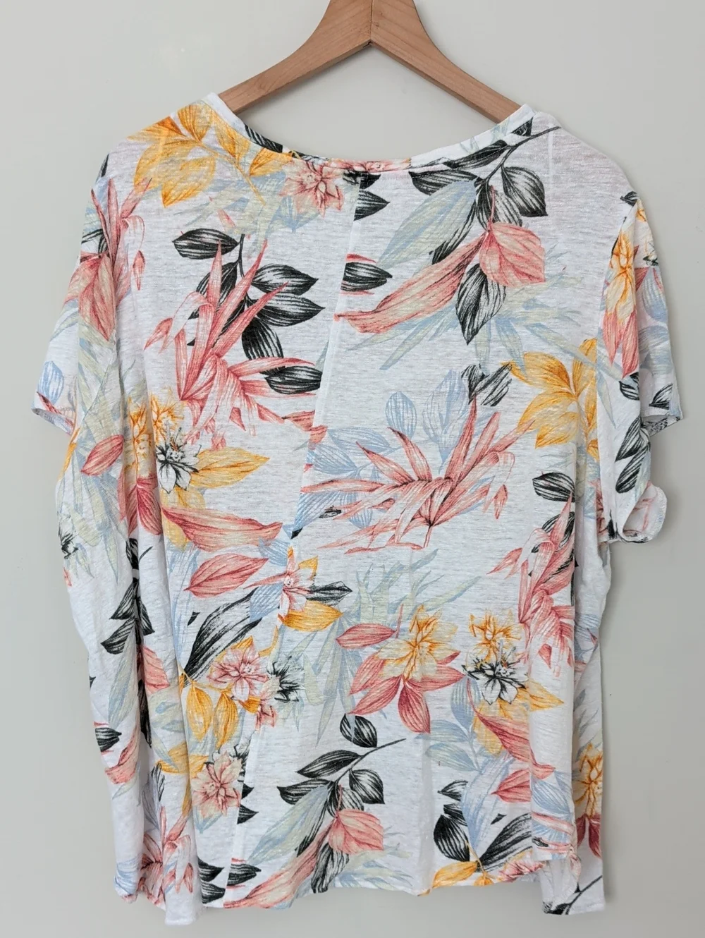 C&C California Linen Floral Top 3X